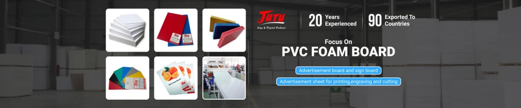 Jutu Trimboard White PVC Foam Board 1220X2440mm Digital Printing Signage Foam Sheet
