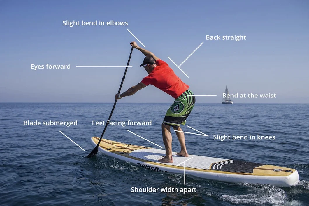 Direct Factory Hot Selling Inflatable Stand up PVC Double Lawyer Wooden Color Sup Paddle Board ODM&OEM Yoga Board with Customer Logo10&prime;&prime; for Wholesale