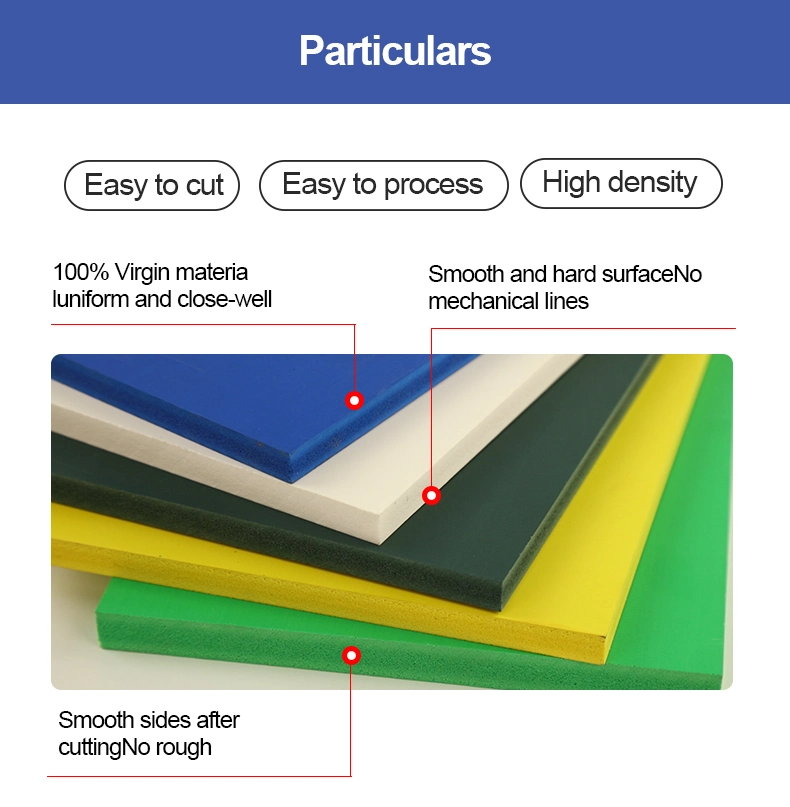 High Glossy Face Board Green PVC Free Foam Board