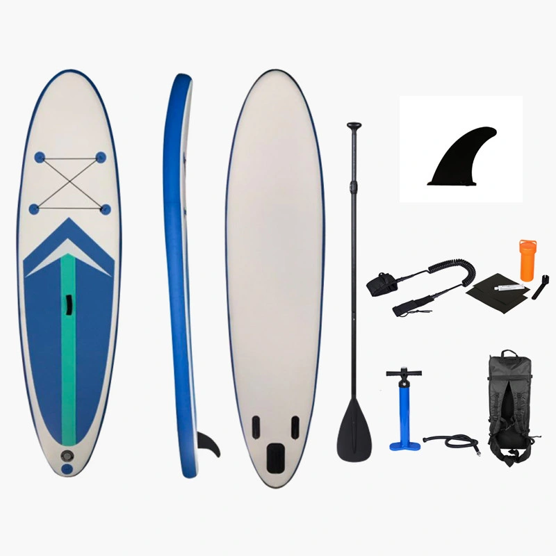 Direct Factory Hot Selling Inflatable Stand up PVC Double Lawyer Wooden Color Sup Paddle Board ODM&OEM Yoga Board with Customer Logo10&prime;&prime; for Wholesale