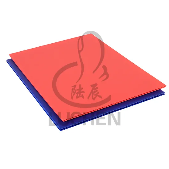Coloured Polypropylene PP Plastic Twin Wall Hollow Fluted Cardboard Sheets 