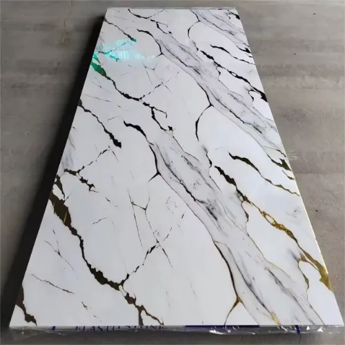 Waterproof PVC Plastic Decoration Materials UV Marble Board for Wall Sheet 