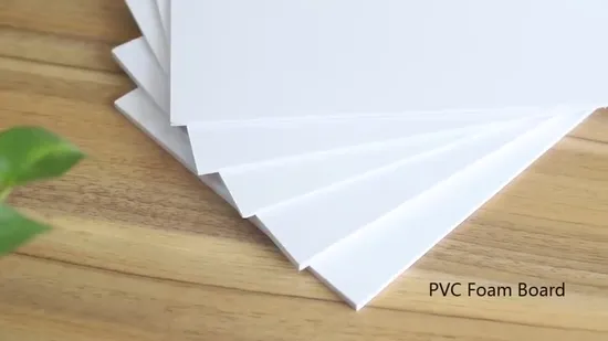1220*2440mm White Colors PVC Foam Board Celuka PVC Free Foam Sheet 