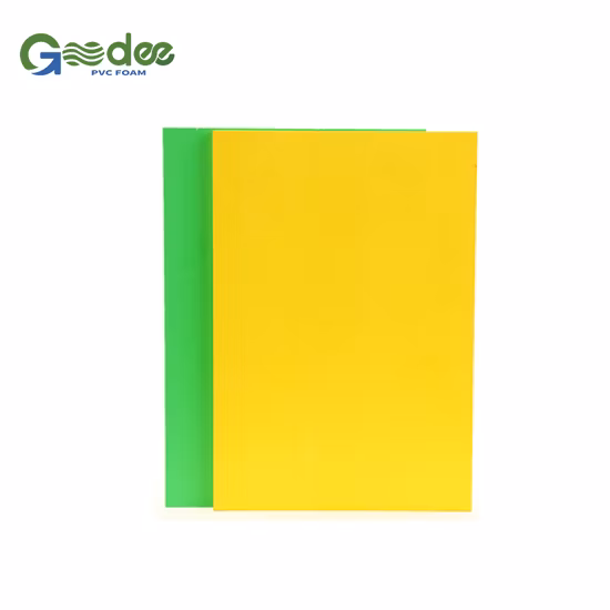 High Glossy Face Board Green PVC Free Foam Board